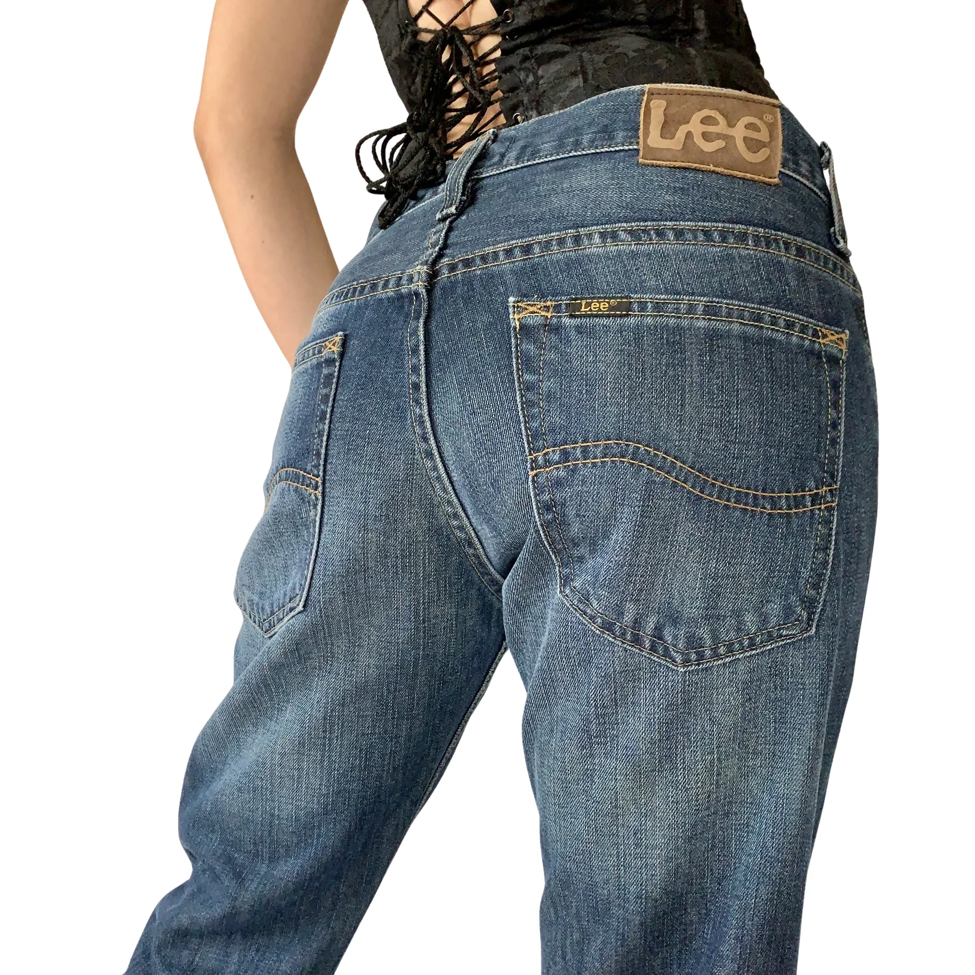 2000s Boyfriend Jeans (M)