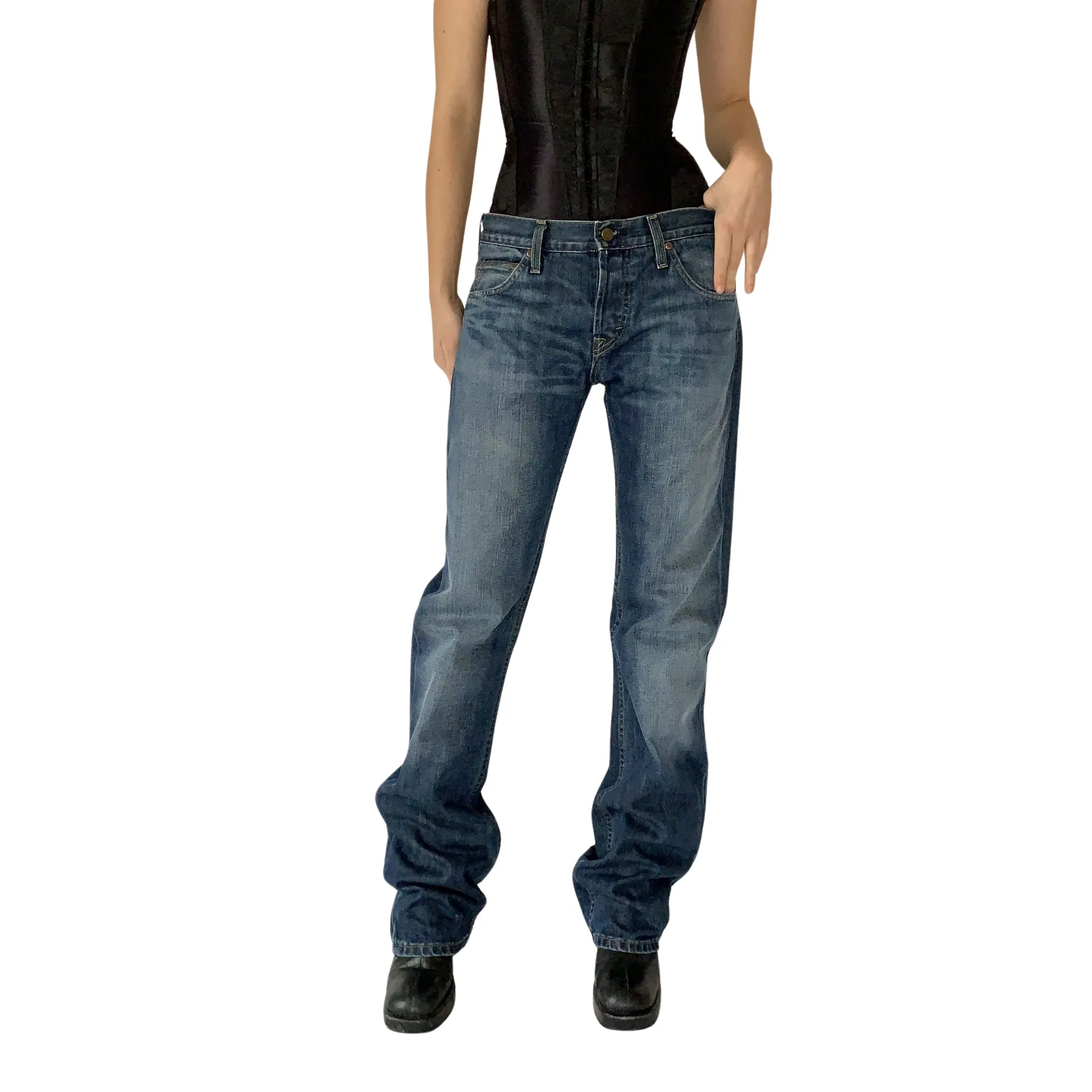 2000s Boyfriend Jeans (M)