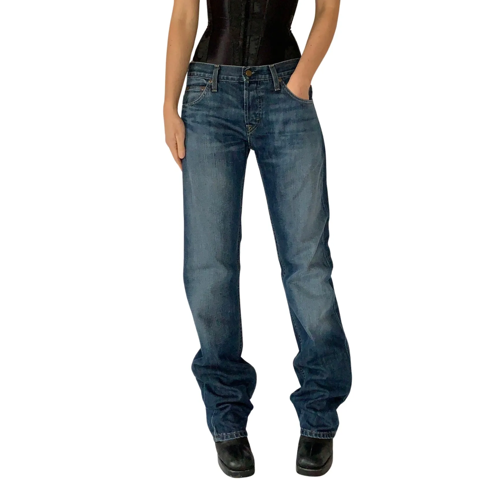 2000s Boyfriend Jeans (M)