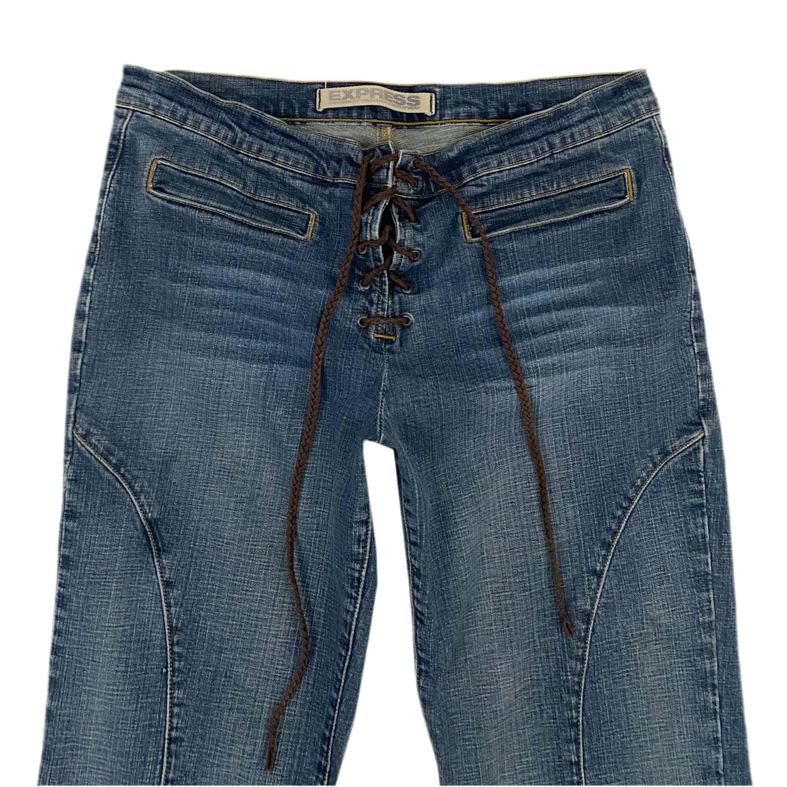 2000s Lace Up Flares (L)