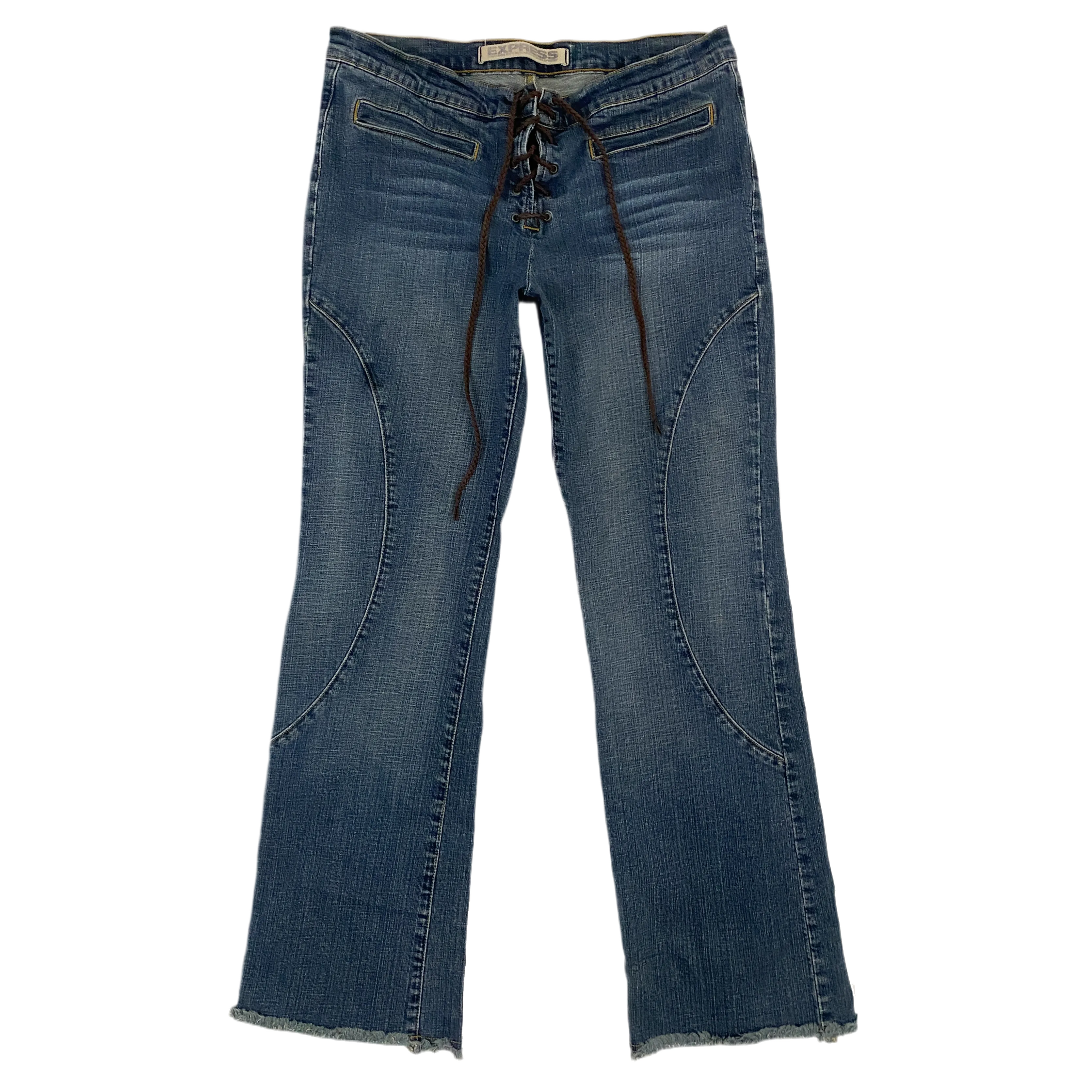 2000s Lace Up Flares (L)