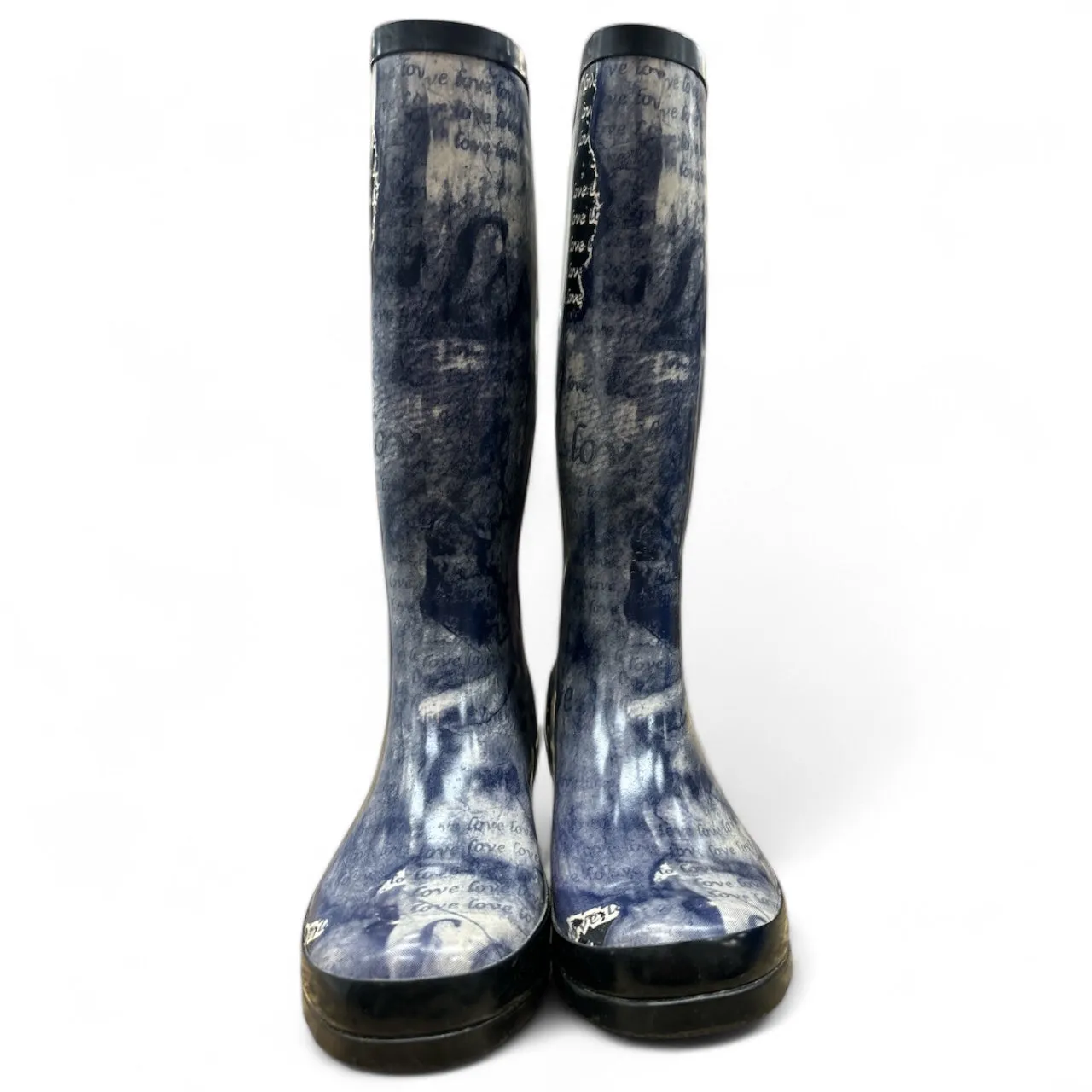 Boots Rain By Clothes Mentor In Multi-colored, Size: 9