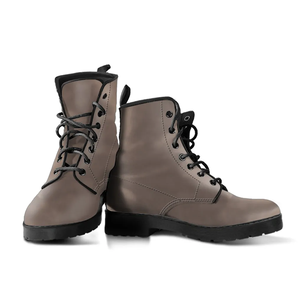 Combat Boots - Khaki | Boho Shoes, Handmade Vegan Leather Lace Up Boots Women, 2000s Boots, Hipster Boots, Unisex Adult Shoes, Cute Shoes