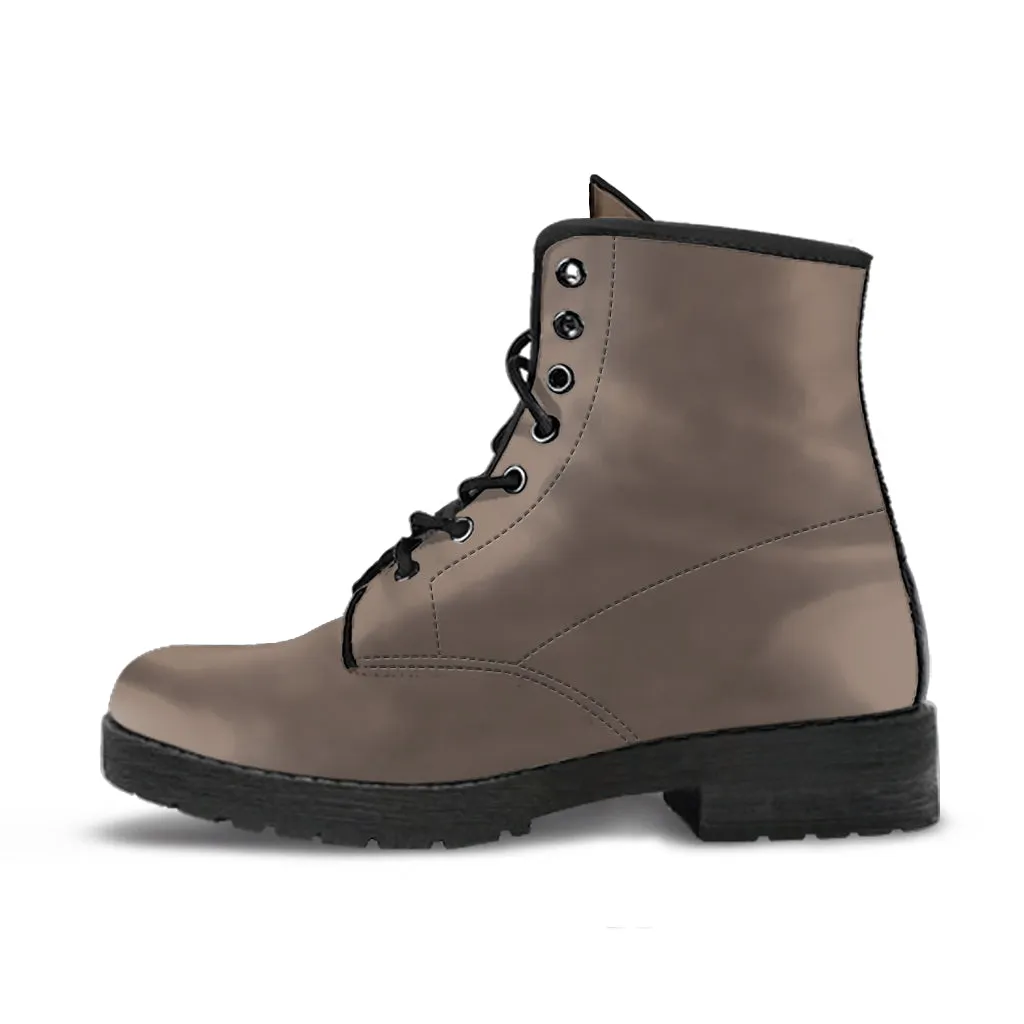 Combat Boots - Khaki | Boho Shoes, Handmade Vegan Leather Lace Up Boots Women, 2000s Boots, Hipster Boots, Unisex Adult Shoes, Cute Shoes