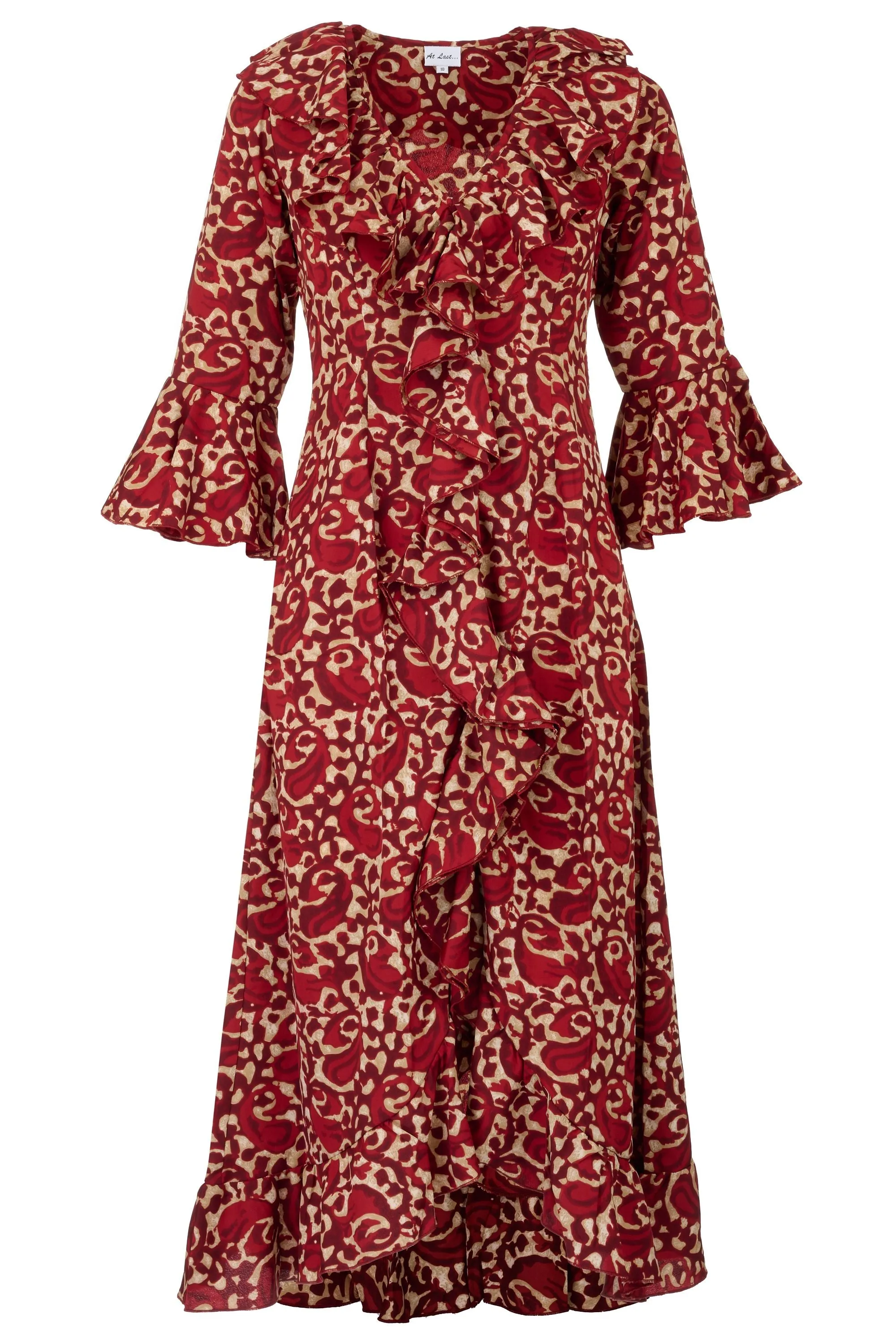 Felicity Midi Dress in Copper Swirl