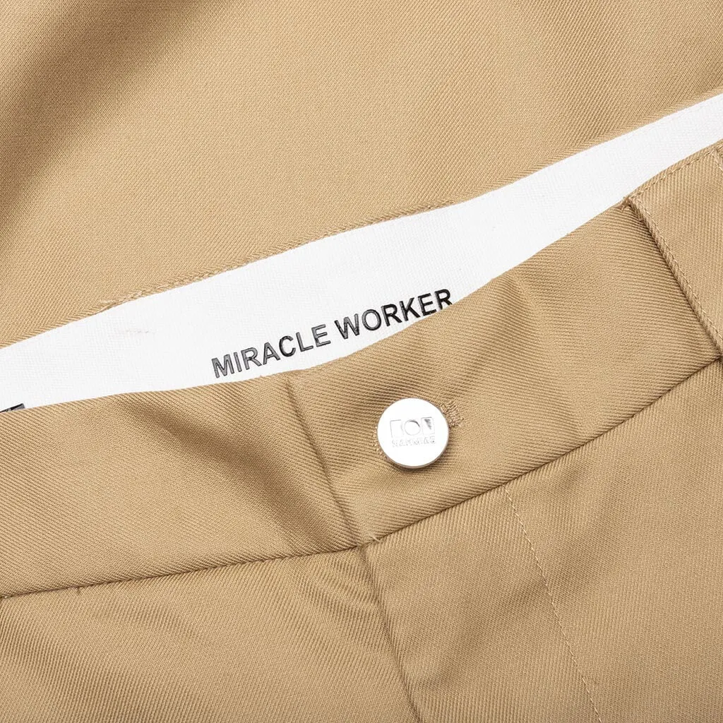 Knit Patchwork Worker Pant - Sand