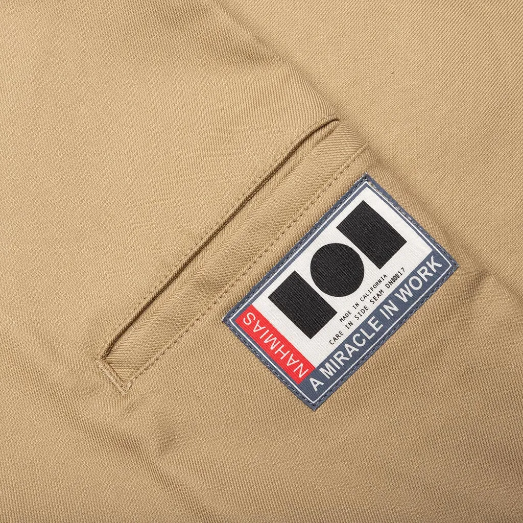 Knit Patchwork Worker Pant - Sand