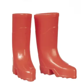 Red Dollhouse Miniature Rain Boots
