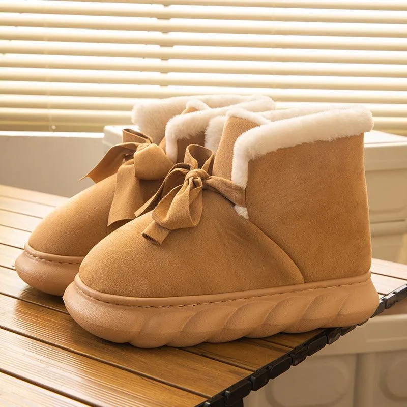 Warm Plush Suede Snow Boots for Women, Indoor & Outdoor Wear